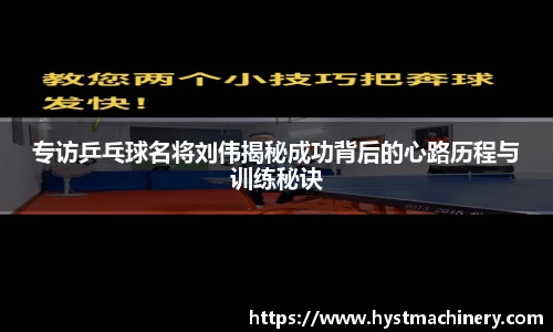 专访乒乓球名将刘伟揭秘成功背后的心路历程与训练秘诀